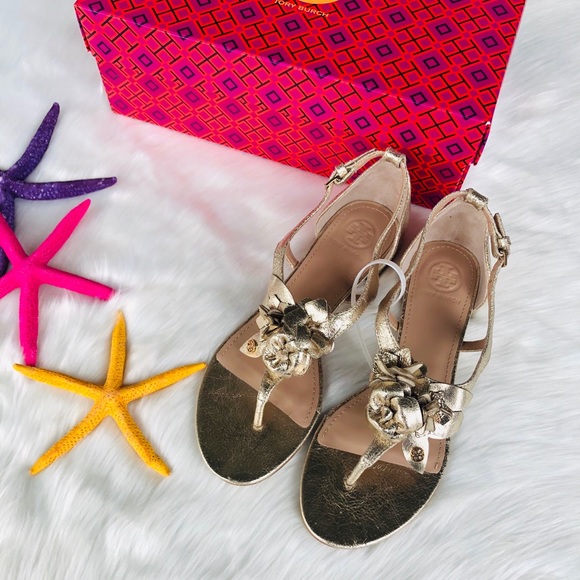 Tory Burch Shoes - NWT Tory Burch Blossom Flat Sandals Size 7